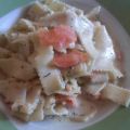 Bandnudeln in Lachs-Sahnesauce