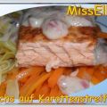 ~ Hauptgericht ~ Lachs auf Karottenstreifen