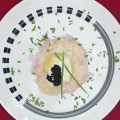 Kartoffel-Kaviar-Knödel auf mariniertem Loup de[...]