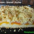 Rührteig:   APRIKOSEN- STREUSEL-KUCHEN