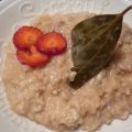 Herzhaftes Erdbeerrisotto mit Lorbeer