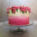Pink Ombre Cake mit Buttercreme Blüten (Chai[...]