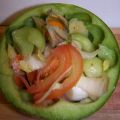 Melonen-Chicoree-Salat