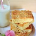 Sonntagsglück: Blondies mit Walnüssen