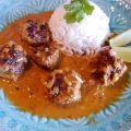 Asiatische Hackbällchen in Kokossauce