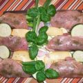 Hähnchenbrustfilet gefüllt. Zucchinigemüse mal[...]