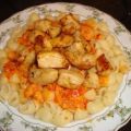Pasta mit Ajvar-Sahne-Hähnchen