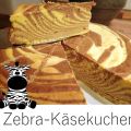 Zebra-Käsekuchen ohne Boden