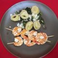 Dattel-Ricotta-Tortellini auf Blattspinat mit[...]