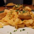 Bandnudeln mit Lachs