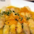 Ofenspargel mit Orangen-Senf-Sauce