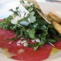 Carpaccio mit altem Pecorino