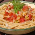 Vollkornspaghetti mit Fenchel-Tomaten-Sugo