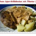 Geflügel: Cajun-Grillhähnchen mit Pikanter Soße