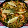 Paella mit Hähnchen und Meeresfrüchte