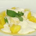 Karamellisierte Ananas mit Joghurtcreme