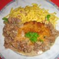 Jäger-Schnitzel mit Spätzle aus der Pfanne