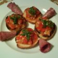 Crostini mit Tomatenragout