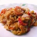Hähnchen Reis Curry Pfanne