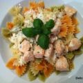 Pasta mit Lachs - Sahne - Soße