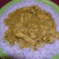 Annanas-Curry-Geschnetzeltes mit Kokosmilch