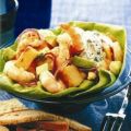 Kartoffel-Avocado-Salat mit Garnelen