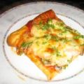 Pizza - Champignon-Lachs, mit Mozzarella