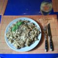 Gemüse: Grünkernpfanne mit Champignons