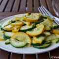 Sommergeschmack: bunte Zucchini