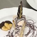 Bananenbiskuit mit Schokolade
