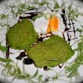 Erbsenpfannkuchen mit pochierten Eiern nach[...]