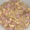 Zwiebel-Käse-Schinken-Salat