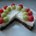 Melonen - Buttermilch - Torte