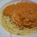 Nudelsoße Tomate-Thunfisch (5min)