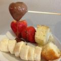 Schokoladenfondue mit Vanille