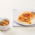 Pfannkuchen mit Apfel-Ingwer-Walnuss-Sauce