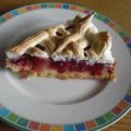 Johannisbeerkuchen mit Baiser-Gitter