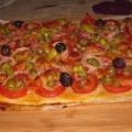 Herzhafter Schinken-Tomatenkuchen