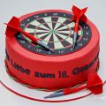 Eine Dartscheibe als Torte
