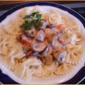 Farfalle mit Champignon-Rahmsauce
