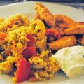 Couscous mit getrockneten Tomaten und Feta