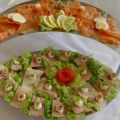 Kalte Platten : Lachs- und Forellenplatte