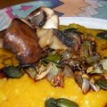 Kürbispüree mit steirischem Kürbiskernöl