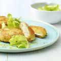 Kohlrabischnitzel mit Frischkäsefüllung