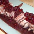 Schweinemedaillons mit Cranberry-Portwein-Sauce