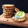 Parmesan-Cookies mit Sesam und Leinsamen