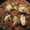 Tomatenhähnchen mit Reis