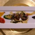 Salat von mediterranem Gemüse mit Lammfilet und[...]