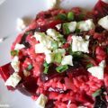 Rote Bete Risotto mit Schafskäse *