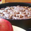 Saftiger Brownie mit Cranberries und Walnüssen